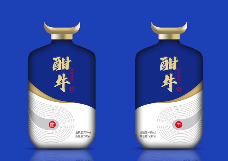 創(chuàng)意拼色白酒包裝設(shè)計(jì)